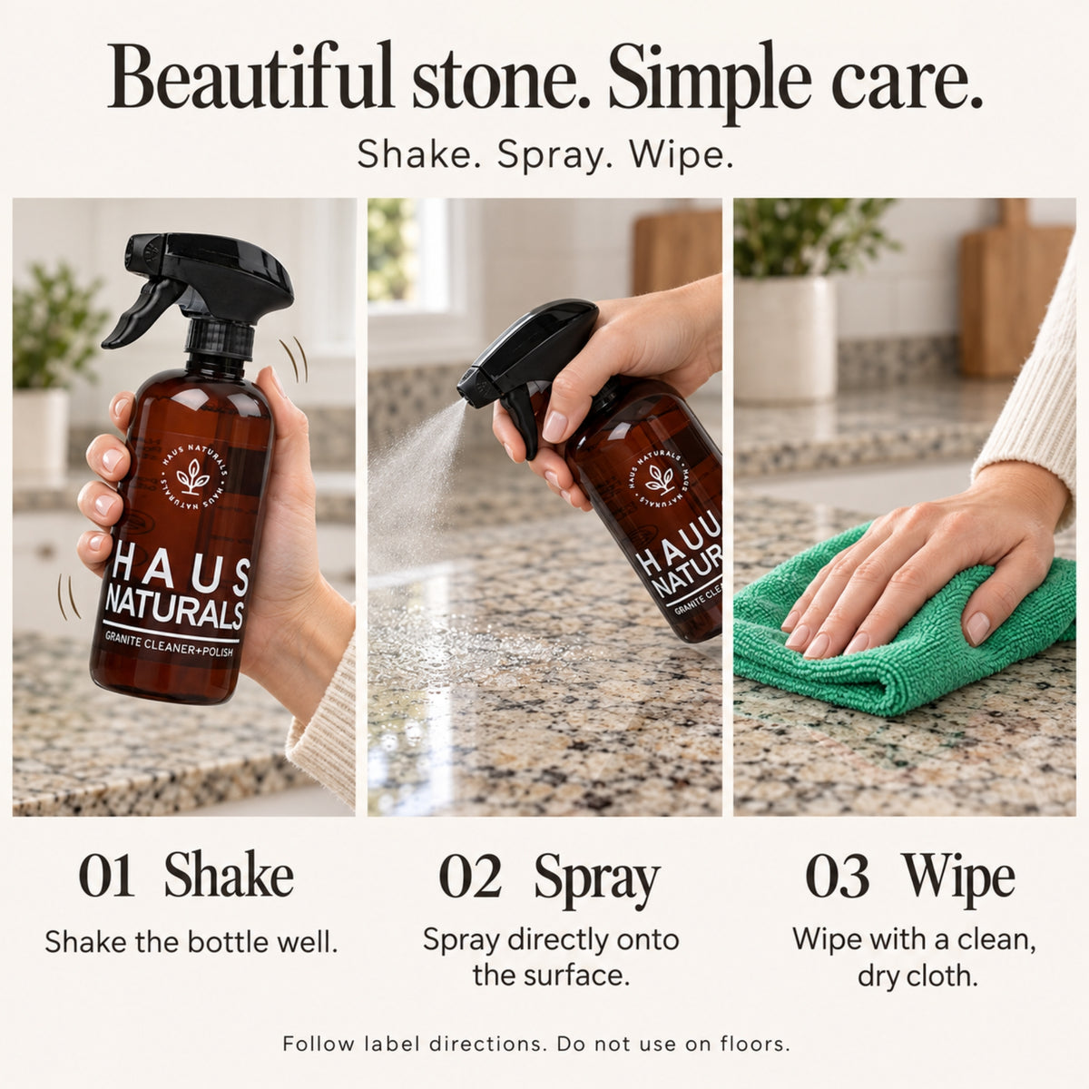 All-Natural Granite Cleaner & Polish