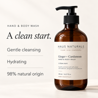 Ginger + Cardamom Hand & Body Wash