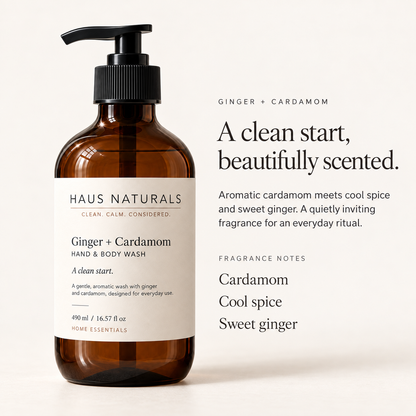 Ginger + Cardamom Hand & Body Wash